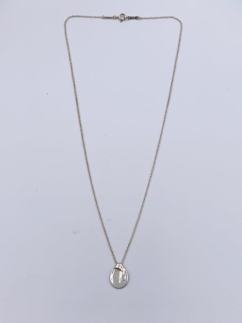 Tiffany & Co 925 Silver Elsa Peretti Madonna Pendant Necklace