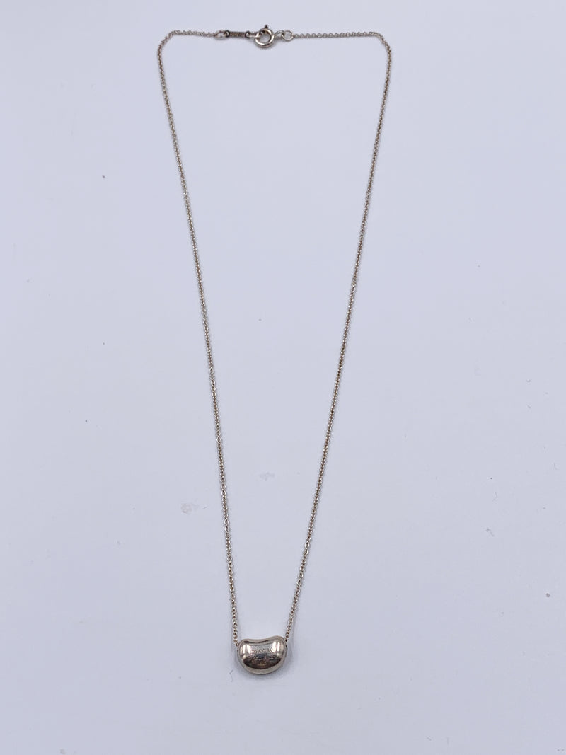 Sold-Tiffany & Co Elsa Peretti Silver 925 Bean Necklace