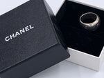 Sold-CHANEL 925 Silver Letter Alphabet Wide Ring Size 6 1/2