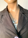 Tiffany & Co 925 Silver Elsa Peretti Large (27mm) Open Heart Necklace