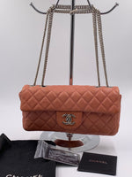 CHANEL CC Flap Bag - Dark Pink (Salmon Pink) SHW silver hardware