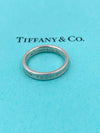 Sold-Tiffany & Co 925 Silver 1837 Narrow Ring Size 8.75