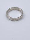 Sold-Tiffany & Co 925 Silver 1837 Narrow Ring Size 8.75