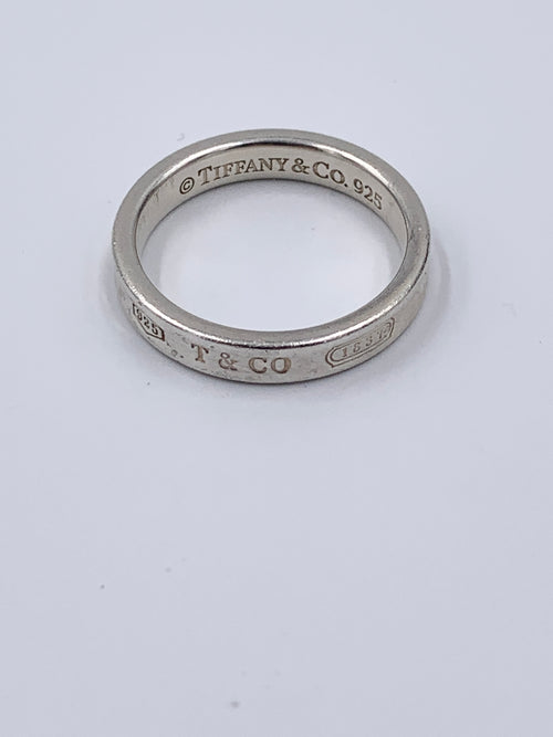 Tiffany & Co 925 Silver 1837 Narrow Ring Size 8.75