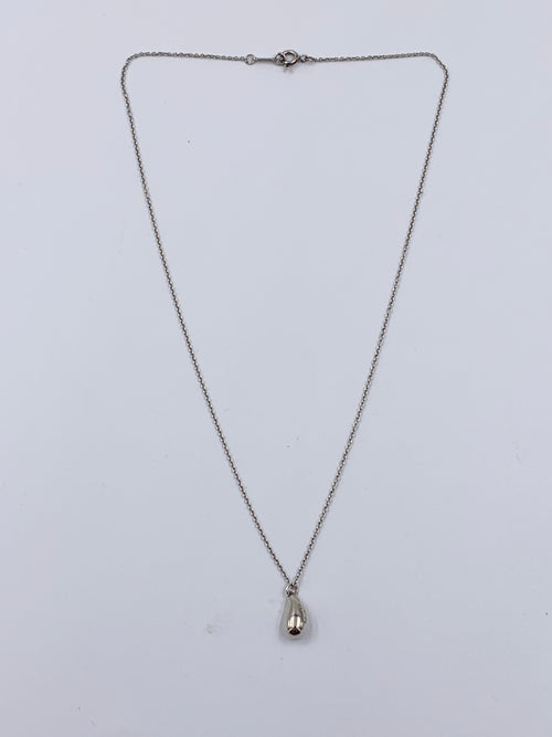 Sold-Tiffany & Co 925 Silver Elsa Peretti Tear drop Pendant Necklace