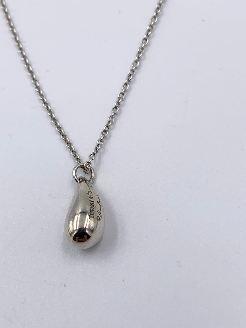 Sold-Tiffany & Co 925 Silver Elsa Peretti Tear drop Pendant Necklace