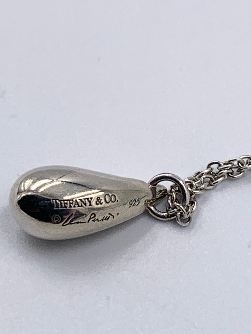 Sold-Tiffany & Co 925 Silver Elsa Peretti Tear drop Pendant Necklace