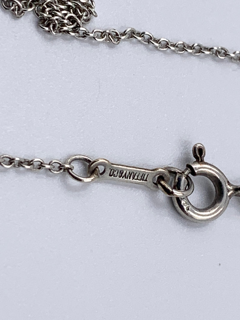 Sold-Tiffany & Co 925 Silver Elsa Peretti Tear drop Pendant Necklace