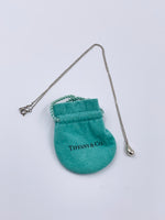Sold-Tiffany & Co 925 Silver Elsa Peretti Tear drop Pendant Necklace