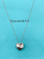 Sold-Tiffany & Co Elsa Peretti Solid Full Heart Pendant Necklace