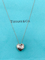 Tiffany & Co Elsa Peretti Solid Full Heart Pendant Necklace