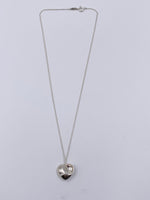 Sold-Tiffany & Co Elsa Peretti Solid Full Heart Pendant Necklace