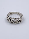 Tiffany & Co 925 Silver Paloma Picasso Loving Heart Ring Size 7