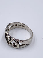 Tiffany & Co 925 Silver Paloma Picasso Loving Heart Ring Size 7