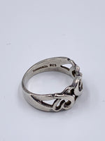 Tiffany & Co 925 Silver Paloma Picasso Loving Heart Ring Size 7