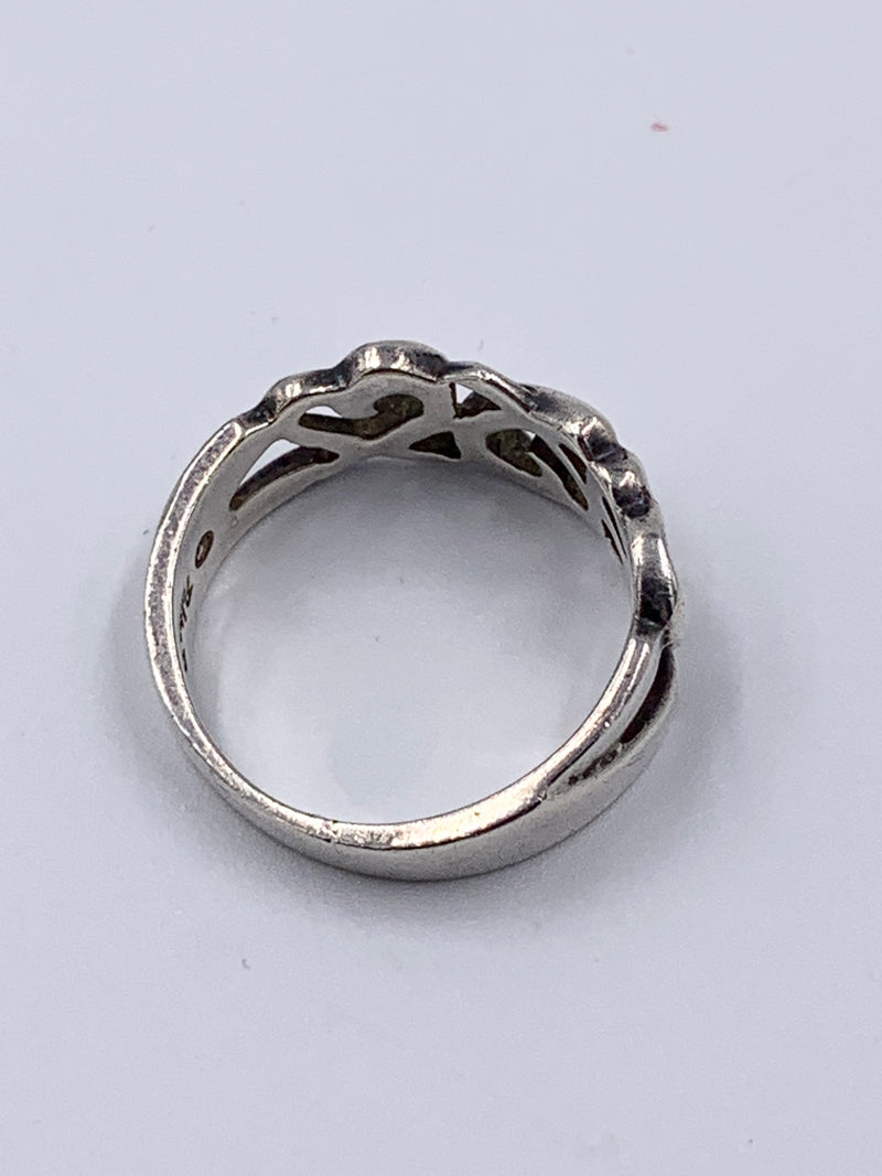 Tiffany & Co 925 Silver Paloma Picasso Loving Heart Ring Size 7