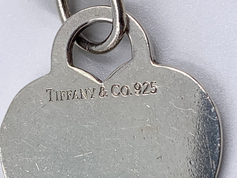 Tiffany & Co 925 Silver Heart Tag Chain Bracelet
