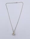 Sold-Tiffany & Co 925 Silver Atlas Collection Cube with Necklace