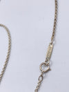 Sold-Tiffany & Co 925 Silver Atlas Collection Cube with Necklace