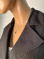 Sold-Tiffany & Co 925 Silver Atlas Collection Cube with Necklace