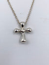 Sold-Tiffany & Co 925 Elsa Peretti Silver Cross Necklace