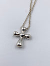 Sold-Tiffany & Co 925 Elsa Peretti Silver Cross Necklace