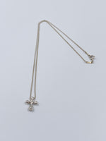 Sold-Tiffany & Co 925 Elsa Peretti Silver Cross Necklace