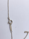 Tiffany & Co "New York" 925 Silver Note Square Pendant Necklace