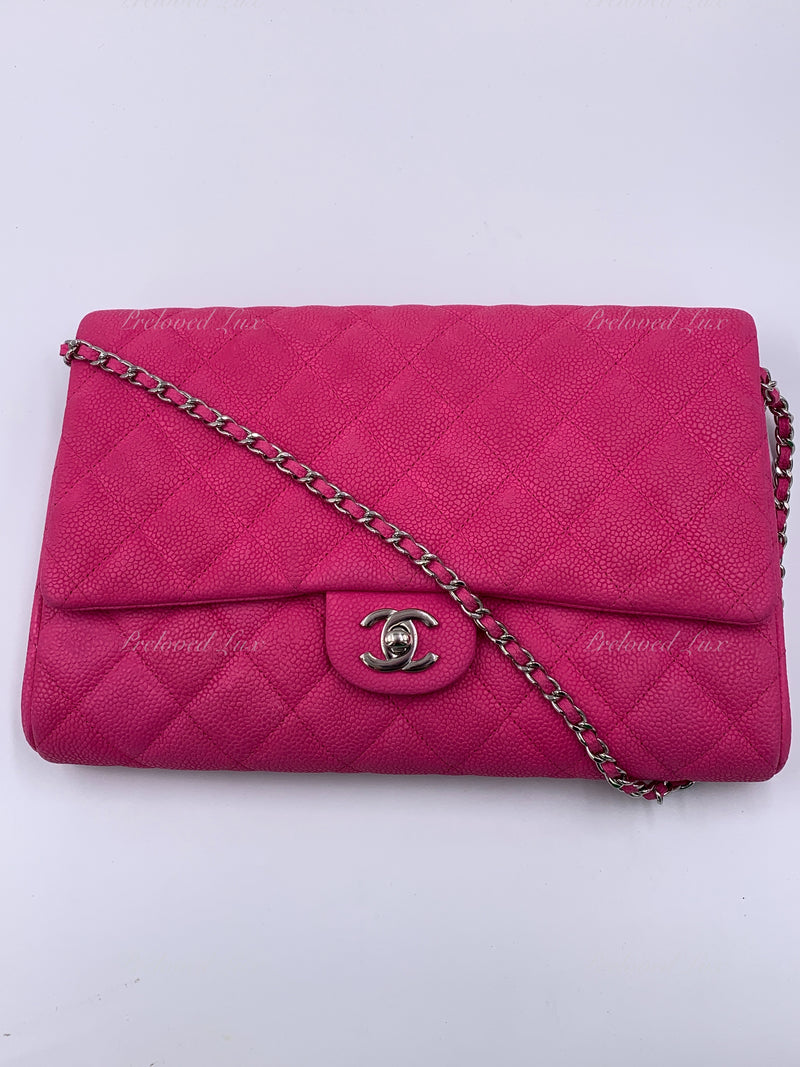Chanel Triple CC Small Pink Leather Bag Preowned – Debsluxurycloset