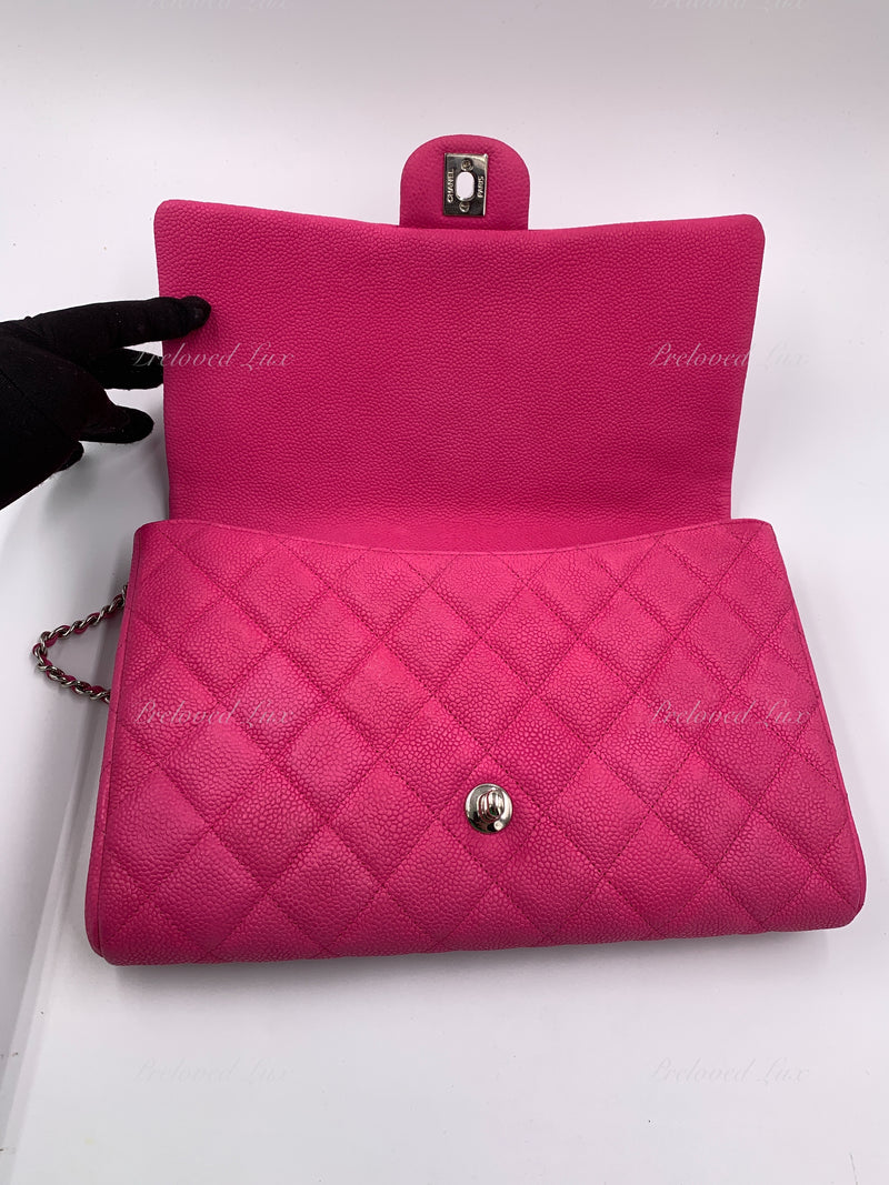 chanel black and pink wallet on