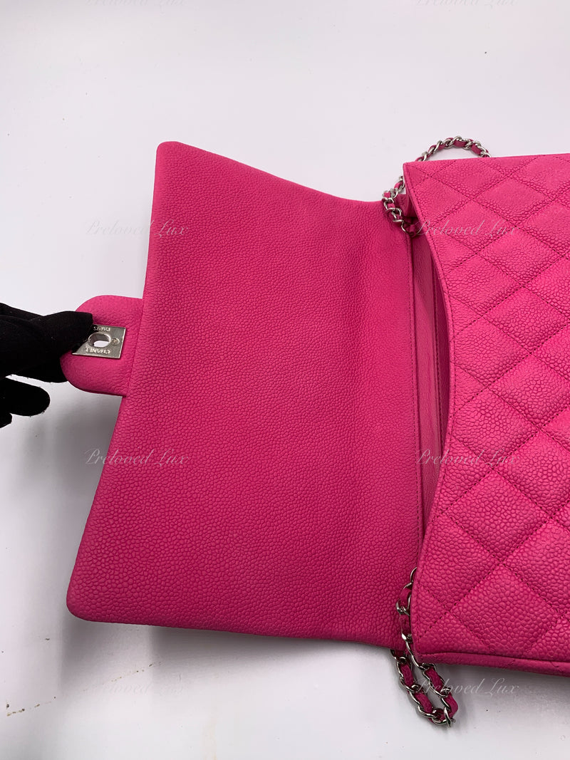 CHANEL Classic Quilted Flap Pink Caviar Shoulder Bag/Clutch with Chain  StrapPreloved Lux Canada