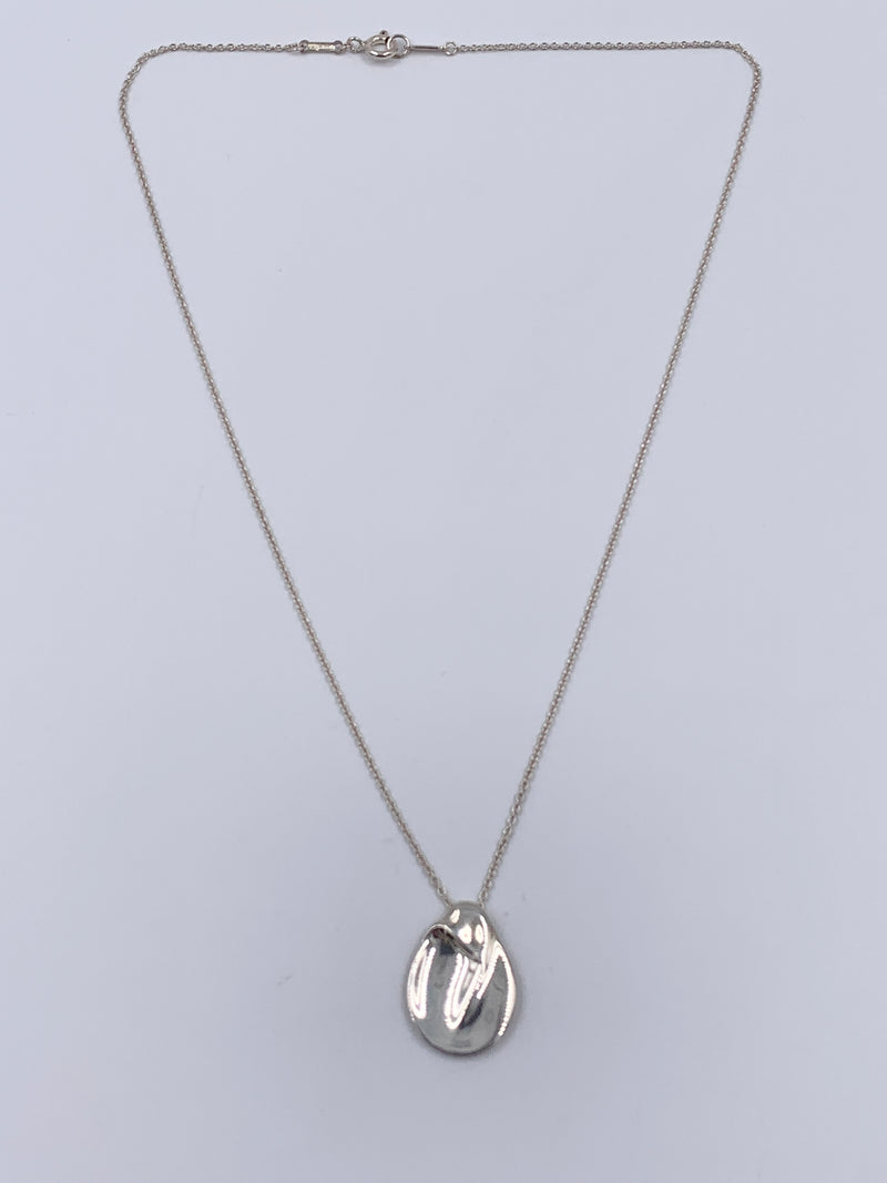 Sold-Tiffany & Co 925 Silver Elsa Peretti Madonna Pendant Necklace