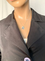 Sold-Tiffany & Co 925 Silver Elsa Peretti Madonna Pendant Necklace