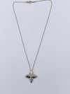 Tiffany & Co 925 Silver Flower Petal Pendant Necklace