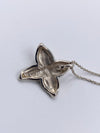 Tiffany & Co 925 Silver Flower Petal Pendant Necklace