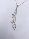 Sold-Tiffany & Co 925 Silver T&CO Letters Lariat Necklace