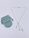 Sold-Tiffany & Co 925 Silver T&CO Letters Lariat Necklace