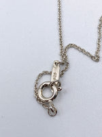 Sold-Tiffany & Co 925 Silver Atlas Collection Square Pendant Necklace