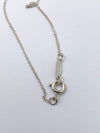 Tiffany & Co 925 Silver Atlas Collection Bar with Necklace