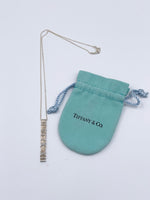 Tiffany & Co 925 Silver Atlas Collection Bar with Necklace