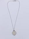 Tiffany & Co 925 Silver 727 Fifth Ave Address Heart Tag Pendant Necklace