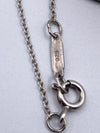 Tiffany & Co 925 Silver 727 Fifth Ave Address Heart Tag Pendant Necklace