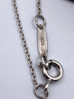 Tiffany & Co 925 Silver 727 Fifth Ave Address Heart Tag Pendant Necklace