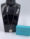 Tiffany & Co 925 Silver 727 Fifth Ave Address Heart Tag Pendant Necklace