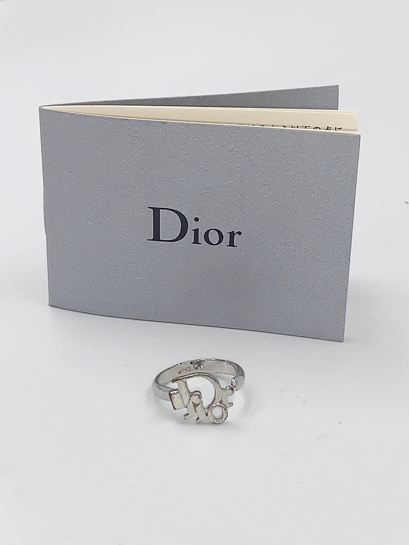 Sold-Christian Dior Logo Ring Free Size - adjustable