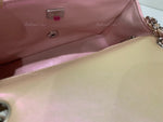 Sold-CHANEL Classic Iridescent Pink Calfskin Mini Rectangular Crossbody Bag in Silver Hardware