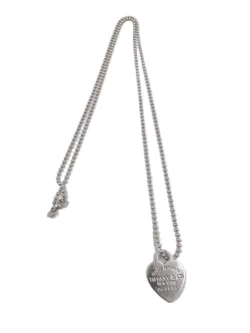 Sold-Tiffany & Co 925 Silver Return to Tiffany Heart Tag Necklace