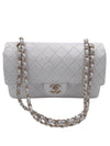 Chanel classic medium double flap lambskin shoulder bag Gold hardware