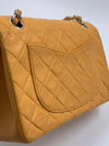 CHANEL Small Classic Double Flap Shoulder bag - Orange - Silver Hardware Vintage