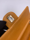 CHANEL Small Classic Double Flap Shoulder bag - Orange - Silver Hardware Vintage